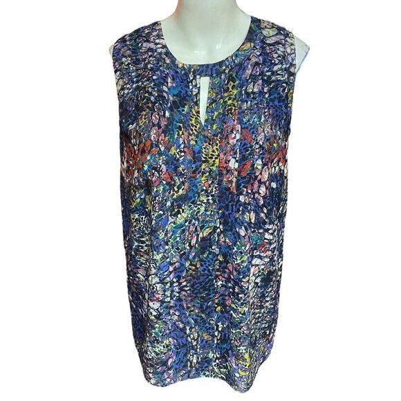 CAbi 3093 Stained Glass Keyhole Sleeveless Top Size S - Picture 2 of 10